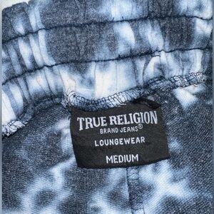 True Religion Bleached/ Tie-Dyed Sweatpants